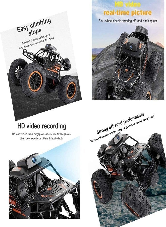VIKINGS Rc Cars with 720P Hd FPV WiFi Camera|2.4Ghz 1/18 Scale Off-Road Remote Control Truck Monster Trucks for Toddlers Kids|Multicolor - Image 2